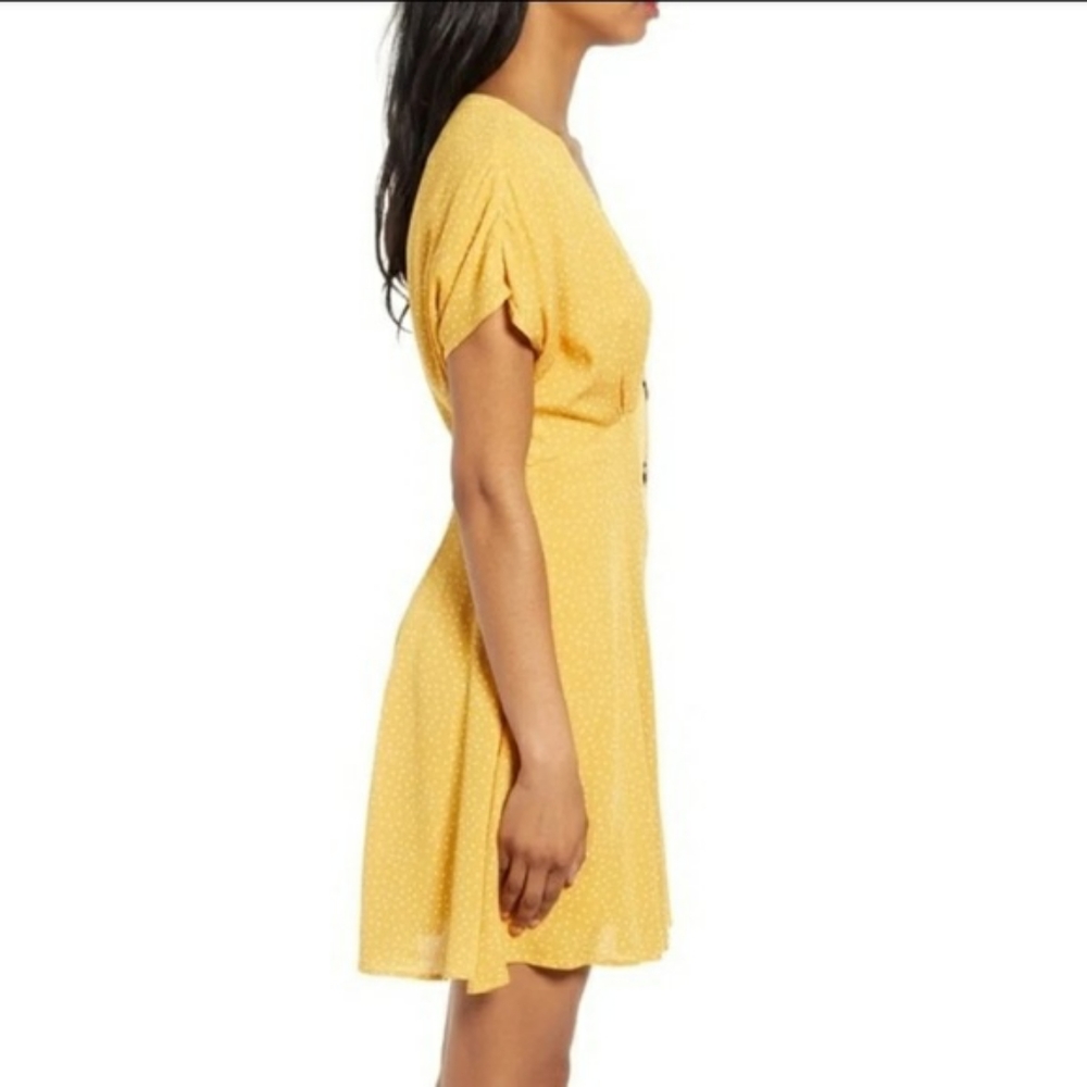 Nordstrom Bp yellow polkadot dress - Picture 6 of 8